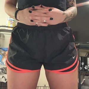 Black and Orange Nike Shorts Size L